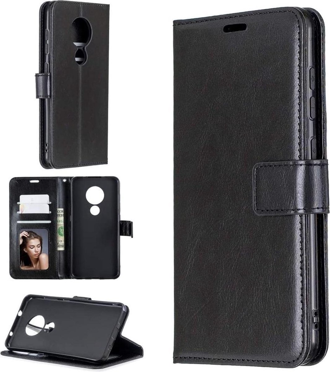 Nokia 7.2 hoesje book case zwart