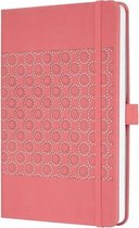 Sigel - notitieboek - Jolie Impress - A5 - hardcover - 174 pagina's - lijn - 80 grams papier - salmon pink - SI-JN203