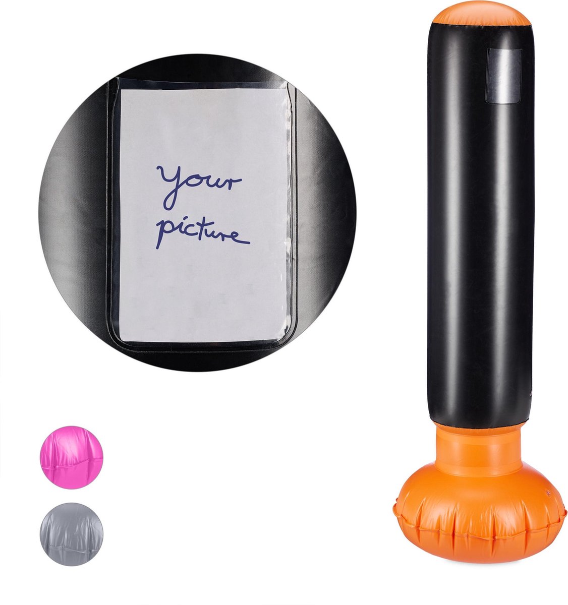 DBX BUSHIDO SPORT bokszak gevuld met rubbergranulaat 130 cm – bokszak 60 kg – training boksen en kickboksen – punching bag (zwart met granulaat
