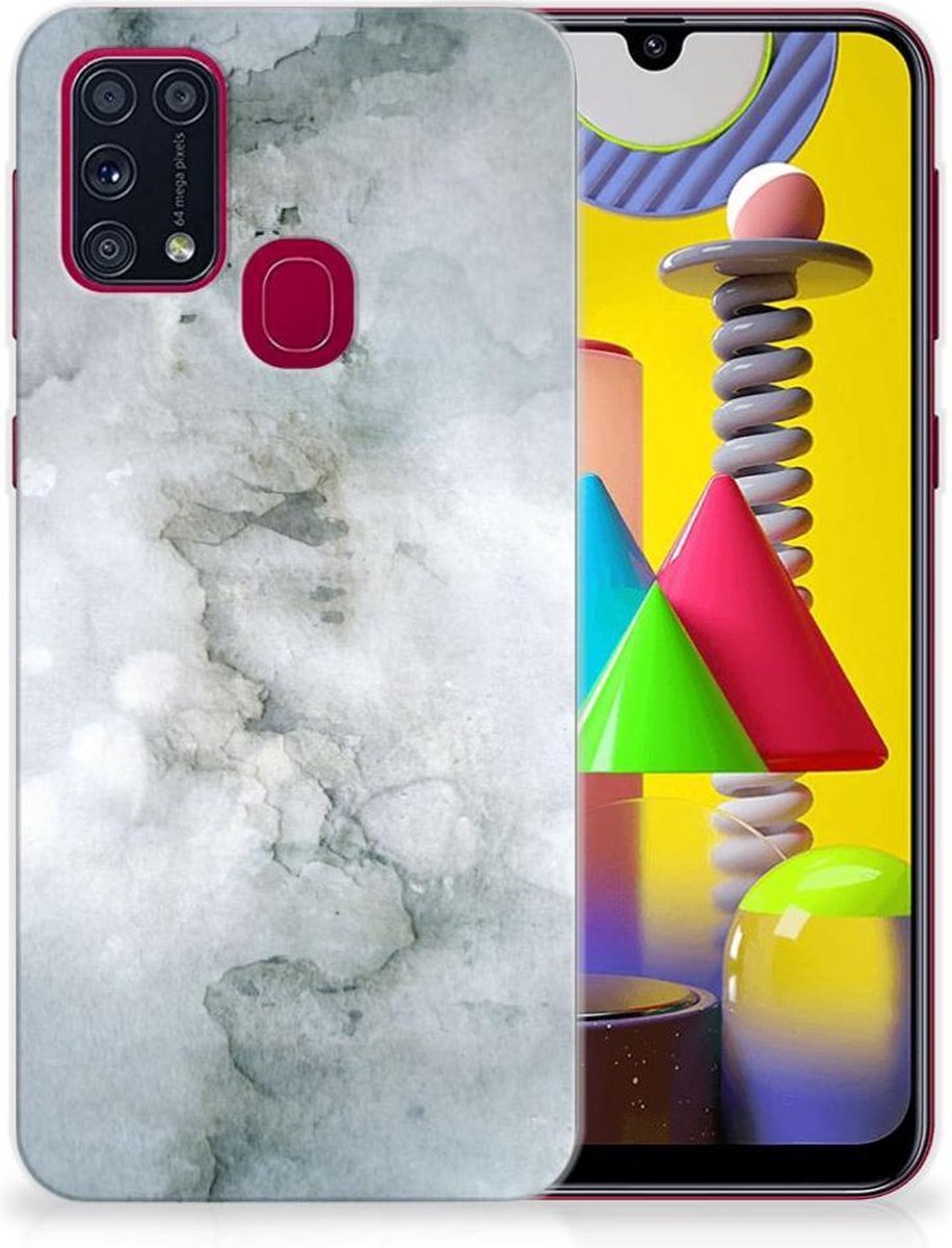 Hoesje maken Samsung Galaxy M31 Painting Grey