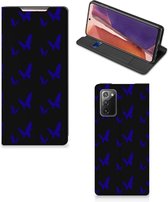Flipcase Geschikt voor Samsung Galaxy Note20 Smart Cover Vlinder Patroon