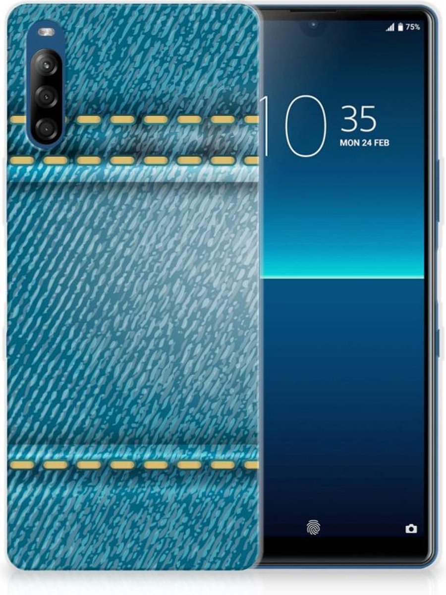 Sony Xperia L4 Silicone Back Cover Jeans