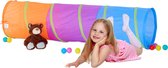 Relaxdays speeltunnel voor kinderen - kleurrijke kruiptunnel - lange kindertunnel - pop-up