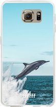 Samsung Galaxy S6 Hoesje Transparant TPU Case - Dolphin #ffffff
