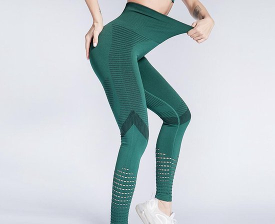 Sportlegging Groen - Maat XL - Quick Dry — afbeelding 2
