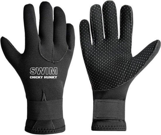 Neopreen Zwemhandschoenen ZWART 3MM Neoprene Zwemhandschoenen - Unisex | Swim Chicky & Swim Hunky