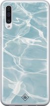 Samsung A70 hoesje siliconen - Oceaan | Samsung Galaxy A70 case | blauw | TPU backcover transparant