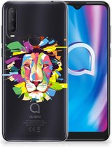 Telefoonhoesje Alcatel 1S (2020) Back Cover Siliconen Hoesje Super als Cadeautjes voor Jongens Lion Color