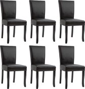 Eetkamerstoelen set 6 stuks  (Incl LW anti kras viltjes) - Eetkamer stoelen - Extra stoelen voor huiskamer - Dineerstoelen – Tafelstoelen