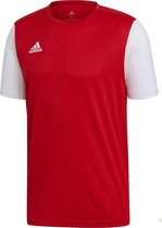 Adidas Estro 19 Shirt Korte Mouw Kinderen - Rood / Wit | Maat: 116