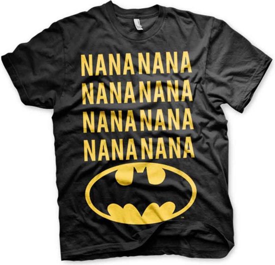 DC Comics Batman Heren Tshirt -M- NaNa Batman Zwart