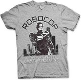 Robocop Heren Tshirt -S- The Future In Law Enforcement Grijs