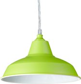 relaxdays - hanglamp metaal verschillende kleuren - industrieel - plafondlamp