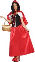 ATOSA - Lang Roodkapje kostuum voor vrouwen - XS / S (34 tot 36)