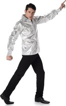 REDSUN - KARNIVAL COSTUMES - Zilverkleurig disco shirt voor volwassenen - L