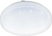 EGLO Frania-s - LED-plafondlamp - Ø28 cm - 1-lichts - wit/kristaleffect