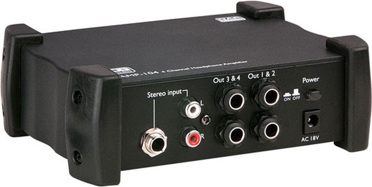 DAP AMP-104 4-kanaals hoofdtelefoon versterker
