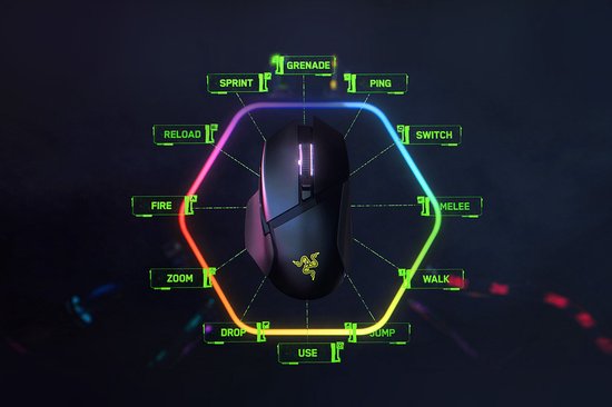 Razer Basilisk V3 Pro - Draadloze Gaming Muis - RGB - 30.000 DPI - Zwart