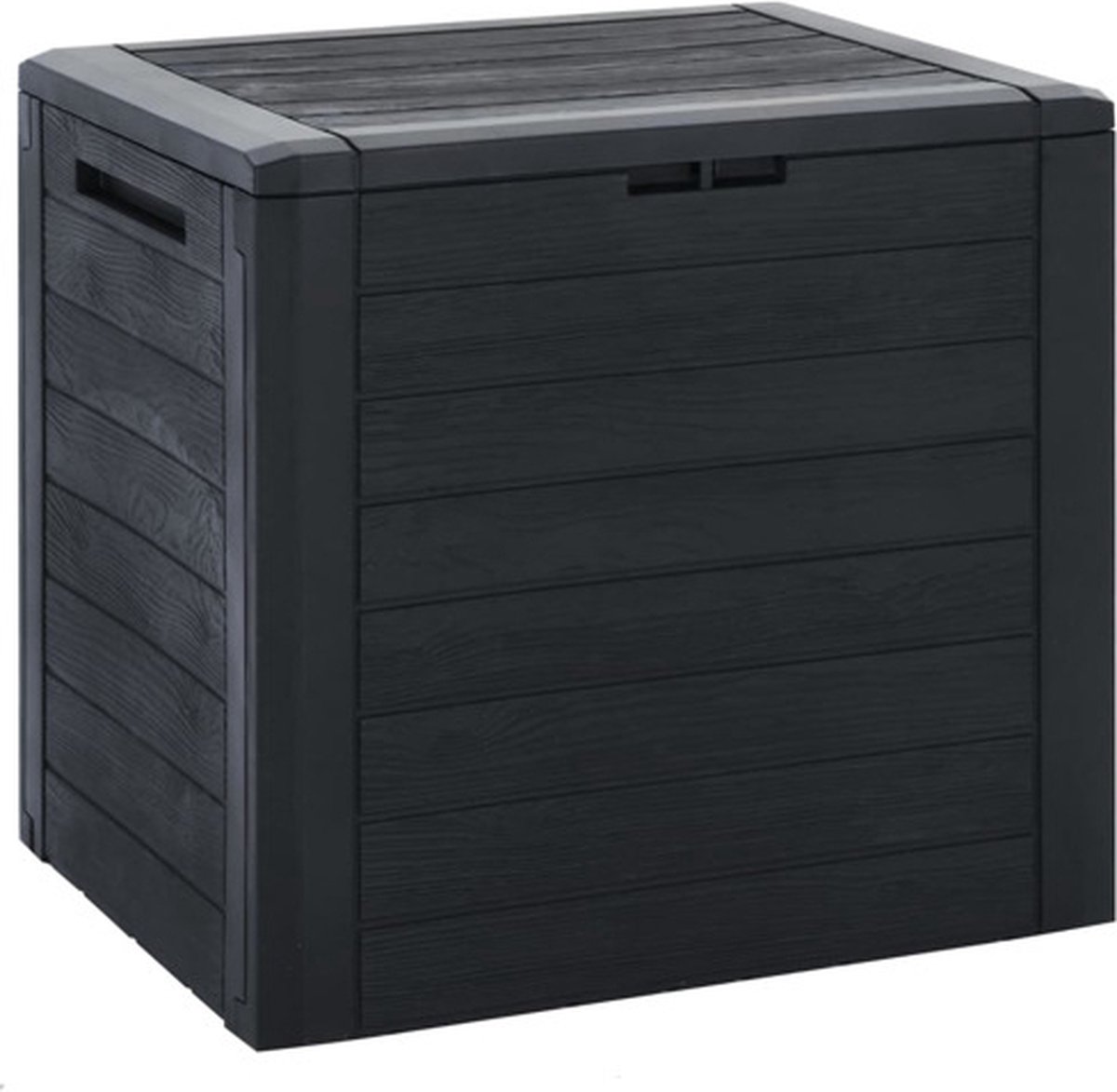 vidaXL - Tuinbox - 58,5x46x55 - cm - polypropeen - antracietkleurig