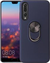 Hoesje Geschikt voor Huawei P20 hoesje Shockproof Armor case - back cover – TPU – Blauw