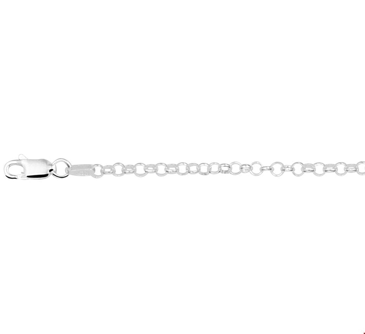 Zilveren Collier jasseron 3 1017434 70 cm