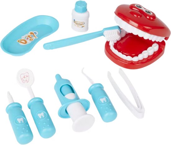 Play set Dentiste - Valise speelgoed éducatif - Trousse de Docteur - Blauw  - Unisexe 