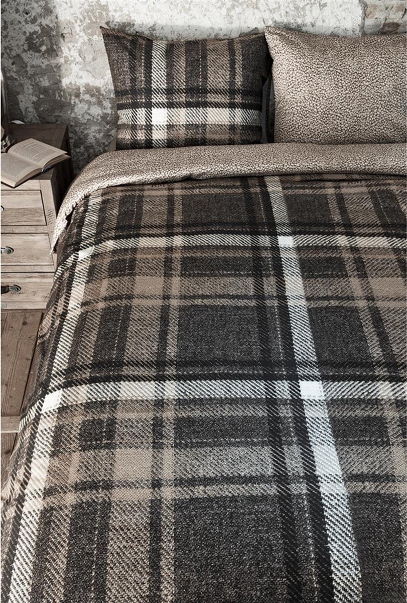 Rivièra Maison Cosy Tartan housse de couette - Bleu 