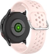 YONO Sport Air Bandje 20mm - Horlogebandje geschikt voor Samsung Galaxy Watch 6 / 5 / Pro / 4 / 3 / Active 2 - Garmin Approach / Forerunner / Venu 2 Plus / SQ / Vivomove - Polar Ignite / Unite – Huawei - Lichtroze