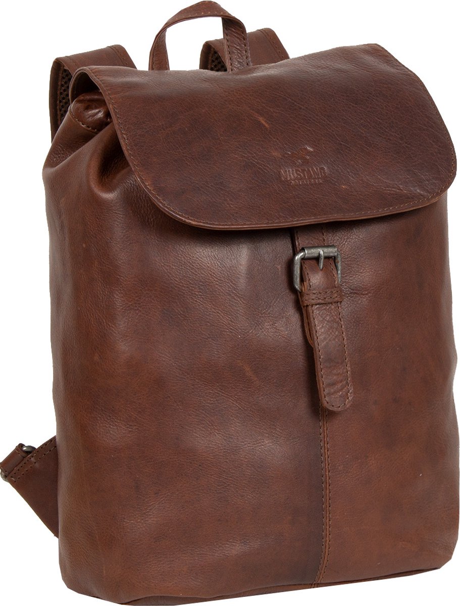 MUSTANG Leren Vrije tijd rugzak Rugzak Catania Leather Backpack Brown Bruine