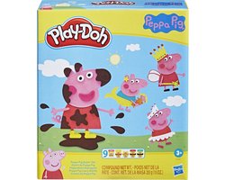 Play-Doh Peppa Pig Styling Speelset - Boetseerklei - Inclusief 9 Play-Doh potjes - Knutselen voor kinderen