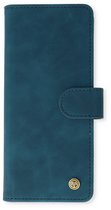 Casemania Hoesje Geschikt voor Samsung Galaxy Z Fold 4 Navy Blue - Portemonnee Book Case