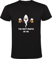 First foto Heren T-shirt | bier | zuipen | Festival | feest | grappig | Zwart