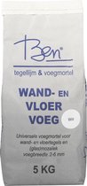 Ben Foby+ Voegmiddel - 5kg - Voegmortel - Wand en Vloer - Wit