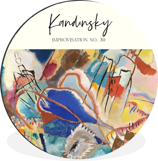 WallCircle - Schilderij - Oude Meesters Kandinsky Improvisation No. - Multicolor - 140 X 140 Cm