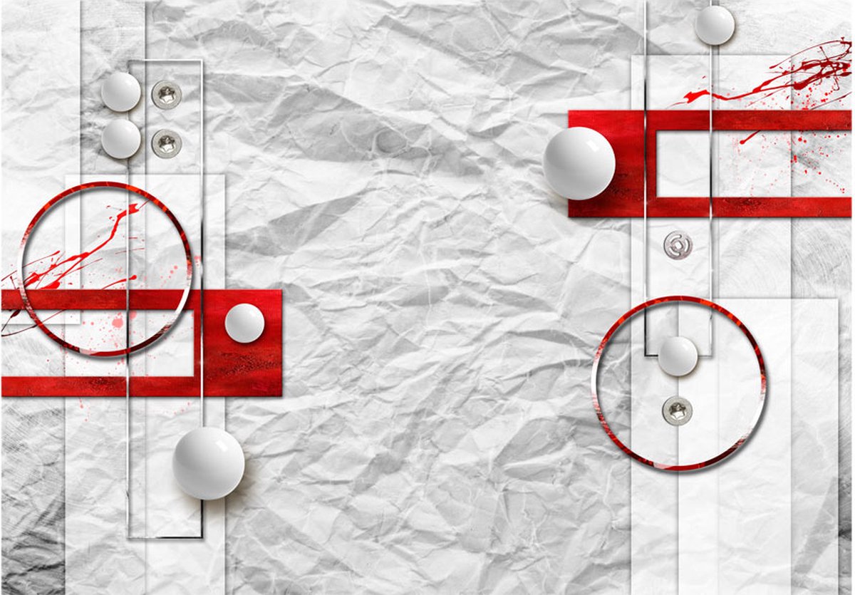 Fotobehangkoning - Behang - Vliesbehang - Fotobehang - Paper Abstraction - Papier - Abstract - Kunst - 400 x 280 cm