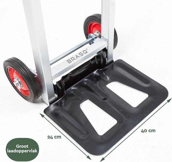 Inklapbare steekwagen incl. bagagespin - 60 KG Draagvermogen