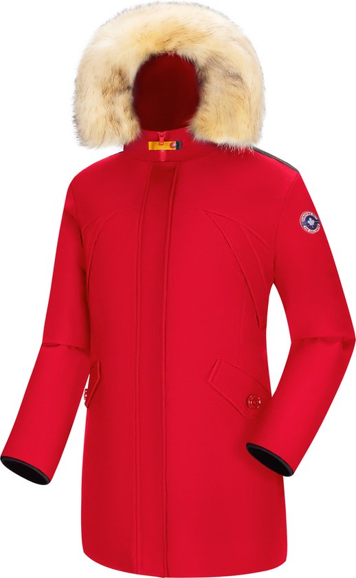 Subprime - Dames Jas winter Parka Chloe - Rood - Maat L