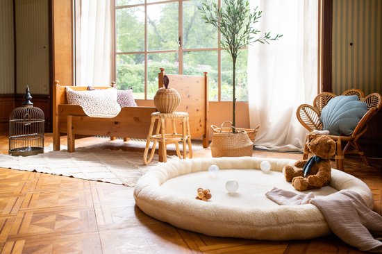 Moje - Speelmat - speelnest Teddy 120cm - Ecru