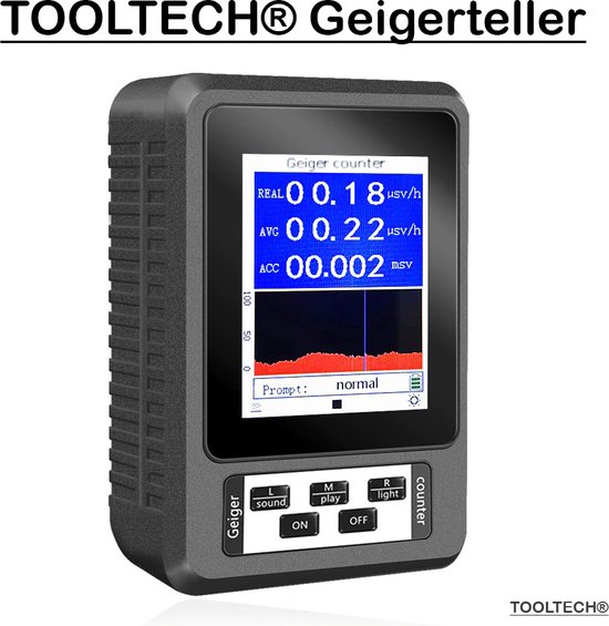 FNIRSI GC-01 Compteur Geiger Portable – Détecteur De Rayonnement Nucléaire Gamma Bêta X Avec Alarme Intelligente, Écran LCD Et Batterie Rechargeable
