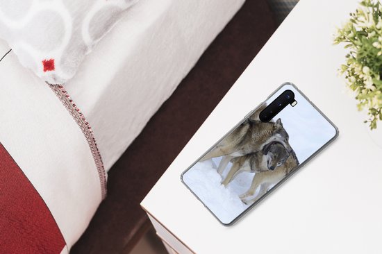 OnePlus Nord - Loup - Europe - Neige - Coque de téléphone en Siliconen