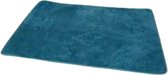 Badmat SINDY - Blauw - Polyester - 50 x 70 cm - Badkamer - badkamer - kleed - badkamerkleed - kleden - mat