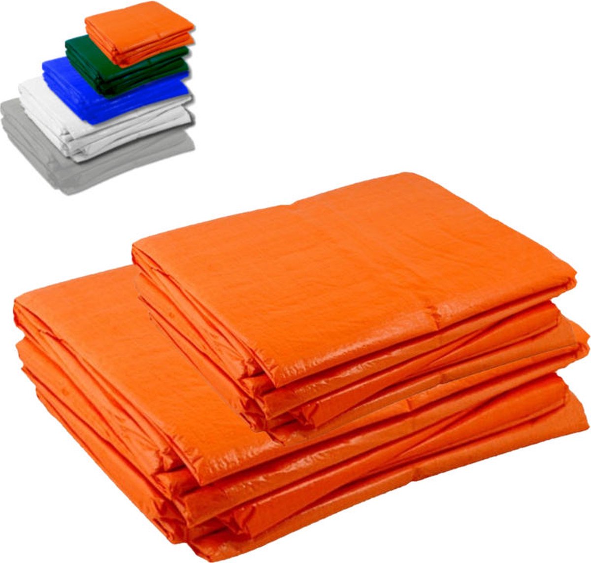 Oranje afdekzeil bache bouwzeil 2x3m 150gr/m²