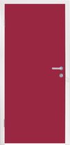 Deursticker Rood - Effen kleur - 85x205 cm - Deurposter