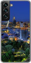 Geschikt voor Samsung Galaxy S22 hoesje - Rotterdam - Nederland - Skyline - Siliconen Telefoonhoesje