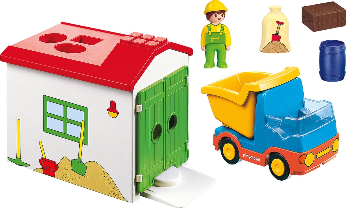 PLAYMOBIL 1.2.3 Werkman met sorteer-garage - 70184 — afbeelding 10