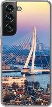 Geschikt voor Samsung Galaxy S22 Plus hoesje - Rotterdam - Skyline - Zonsondergang - Siliconen Telefoonhoesje