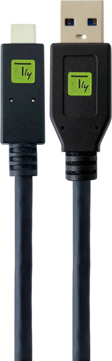 Techly ICOC MUSB31-CMAM20T USB-kabel 2 m USB 3.2 Gen 1 (3.1 Gen 1) USB A USB C Zwart