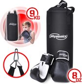 Physionics - Kinder Bokszak met Handschoenen - Junior Training - MMA - Vechtsport - Bokshandschoenen