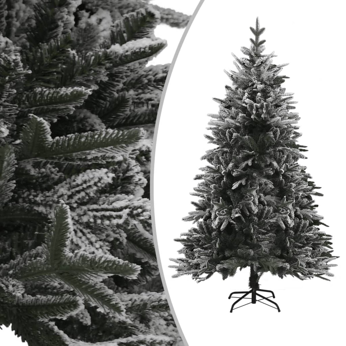 Prolenta Premium - Kunstkerstboom met sneeuwvlokken 150 cm PVC en PE groen