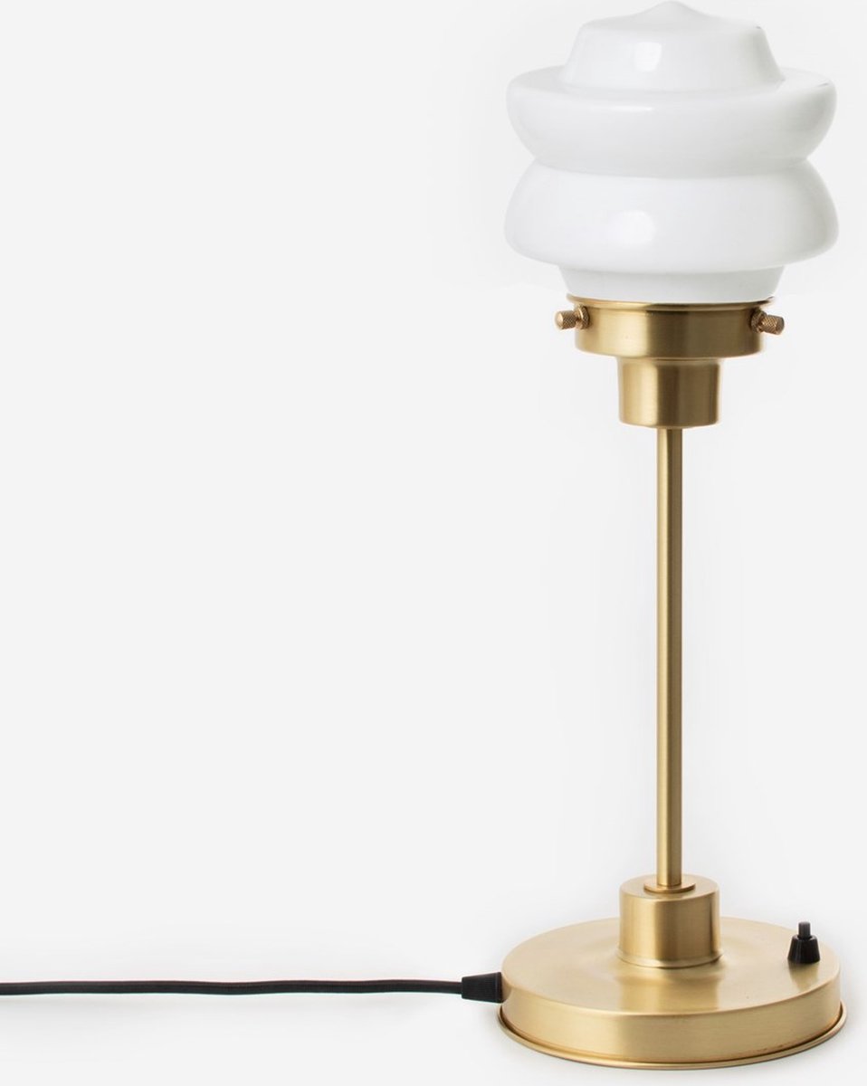 Art Deco Trade - Slanke Tafellamp Small Top 20's Messing